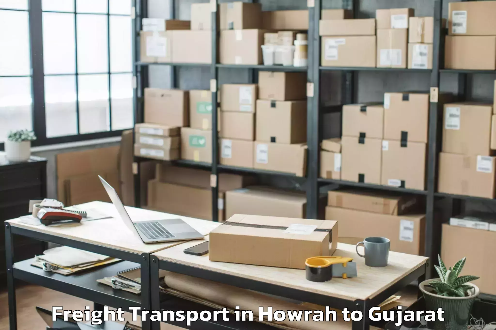 Reliable Howrah to Girgadhada Freight Transport